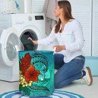 Guam Laundry Basket - Tropical Flowers Style - Polynesian Pride