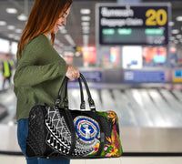 Northern Mariana Islands Travel Bag - Seal Spiral Polynesian Patterns - Polynesian Pride