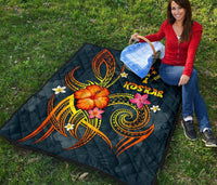 Kosrae Polynesian Premium Quilt - Legend of Kosrae (Blue) - Polynesian Pride