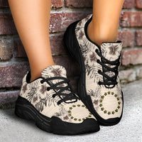 Cook Islands 2 Chunky Sneakers - The Beige Hibiscus - Polynesian Pride