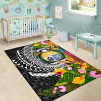 Nauru Area Rug - Seal Spiral Polynesian Patterns - Polynesian Pride