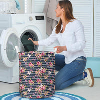 Tropical Butterfly Pink Hawaii Laundry Basket - Polynesian Pride
