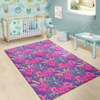 Tropical Hibiscus Purple Rug - Polynesian Pride