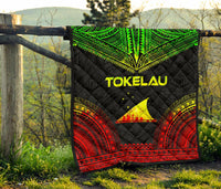 Tokelau Premium Quilt - Tokelau Flag Polynesian Chief Reggae Version - Polynesian Pride