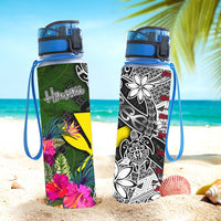 Hawaii Hydro Tracking Bottle - Turtle Plumeria Banana Leaf - Polynesian Pride