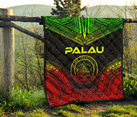 Palau Premium Quilt - Palau Seal Polynesian Chief Reggae Version - Polynesian Pride