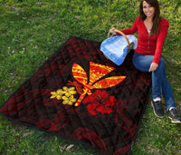 Polynesian Kanaka Maoli Flower Quilt - Polynesian Pride