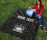 Samoa Personalised Premium Quilt - Samoa Seal In Polynesian Tattoo Style - Polynesian Pride