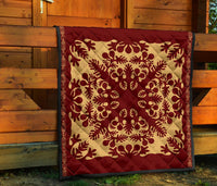 Hawaiian Quilt Vintage Premium Quilt - Polynesian Pride