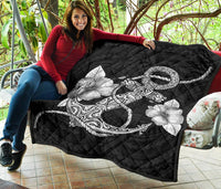 Anchor White Poly Tribal Premium Quilt - Polynesian Pride