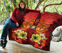 Nauru Premium Quilt - Tribal Tuna Fish - Polynesian Pride