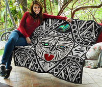 Integrity Maori Ta Moko Premium Quilt Kiwi and Paua - Polynesian Pride