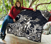 Polynesian Hawaii Premium Quilt - Hula Girl White - Polynesian Pride