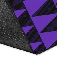 Kakau Seal Of Hawaii Polynesian - Purple Rug - Polynesian Pride