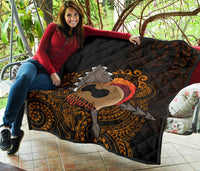 Hawaiian Warrior Helmet Polynesian Premium Quilt - Polynesian Pride
