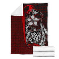 Yap Micronesia Premium Blanket Red - Turtle With Hook - Polynesian Pride