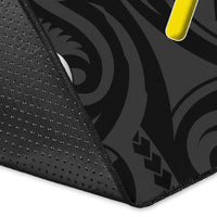 Hawaii Custom Personalised Area Rug - Kanaka Maoli Polynesian Patterns Plumeria (Black) - Polynesian Pride