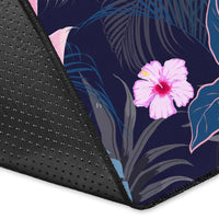 Tropical Palm Tree And Flower Rug - Polynesian Pride