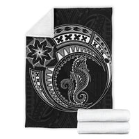 Seahorse Polynesian Blanket - Polynesian Tattoo Black - Polynesian Pride