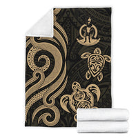 Vanuatu Premium Blanket - Gold Tentacle Turtle - Polynesian Pride
