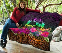 Tonga Polynesian Premium Quilt - Summer Hibiscus - Polynesian Pride