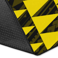 Kakau Seal Of Hawaii Polynesian - Yellow Rug - Polynesian Pride