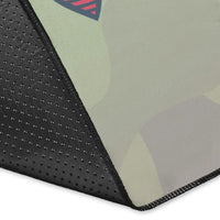 Turtle Colorful Hibiscus Backgorund Area Rug AH - Polynesian Pride