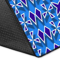 Fiji Drua Area Rug Tapa - Polynesian Pride