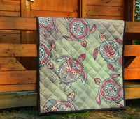 Turtle Color Premium Quilt - Polynesian Pride