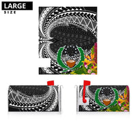 Pohnpei State Mailbox Cover - Tropical Flowers Style - Polynesian Pride
