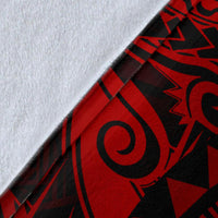 American Samoa Polynesian Premium Blanket - Red Seal - Polynesian Pride