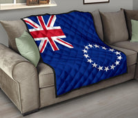Cook Islands Flag Premium Quilt - Polynesian Pride