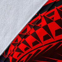 Samoa Premium Blanket - Blue Shark Polynesian Tattoo - Polynesian Pride