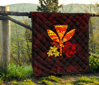Polynesian Kanaka Maoli Flower Quilt - Polynesian Pride