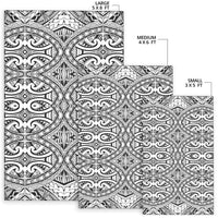 Polynesian Black Color Area Rug - Polynesian Pride