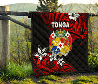 Mate Ma'a Tonga Rugby Premium Quilt Polynesian Unique Vibes - Red - Polynesian Pride