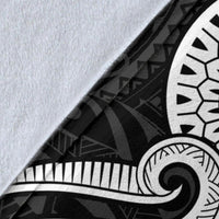 Tahiti Polynesian Premium Blanket - White Tentacle Turtle - Polynesian Pride