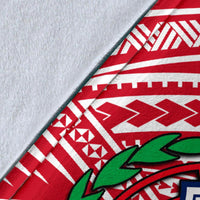 Samoa Flag Polynesian Premium Blanket - Polynesian Pride
