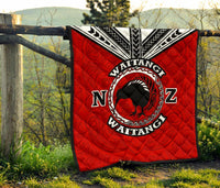 New Zealand Maori Quilt Waitangi Day - Red - Polynesian Pride