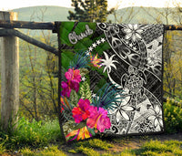 Chuuk Premium Quilt - Turtle Plumeria Banana Leaf - Polynesian Pride