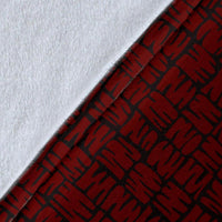 Yap Micronesia Premium Blanket Red - Turtle With Hook - Polynesian Pride