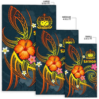 Polynesian Hawaii Area Rug - Legend of Samoa (Blue) - Polynesian Pride