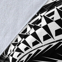 Samoa Premium Blanket - White Shark Polynesian Tattoo - Polynesian Pride