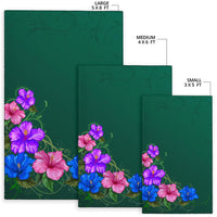 Colorful Hibiscus Area Rug - Polynesian Pride