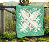 Hawaiian Premium Quilt Royal Pattern - Seafoarm - A2 Style - Polynesian Pride