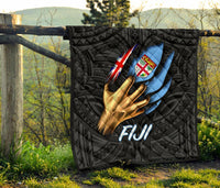 Fiji Premium Quilt - Fiji In Me (Black) - Polynesian Pride