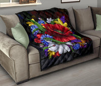 Blooming Flower Premium Quilt - Polynesian Pride