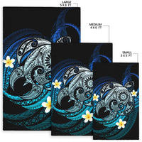 Hawaii Turtle Plumeria Polynesian Rug - Mela Style - Polynesian Pride