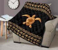 Golden Polynesian Premium Quilt - Polynesian Pride