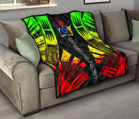 Cook Islands Premium Quilt - Cook Islands Polynesian Reggae Tattoo - Polynesian Pride